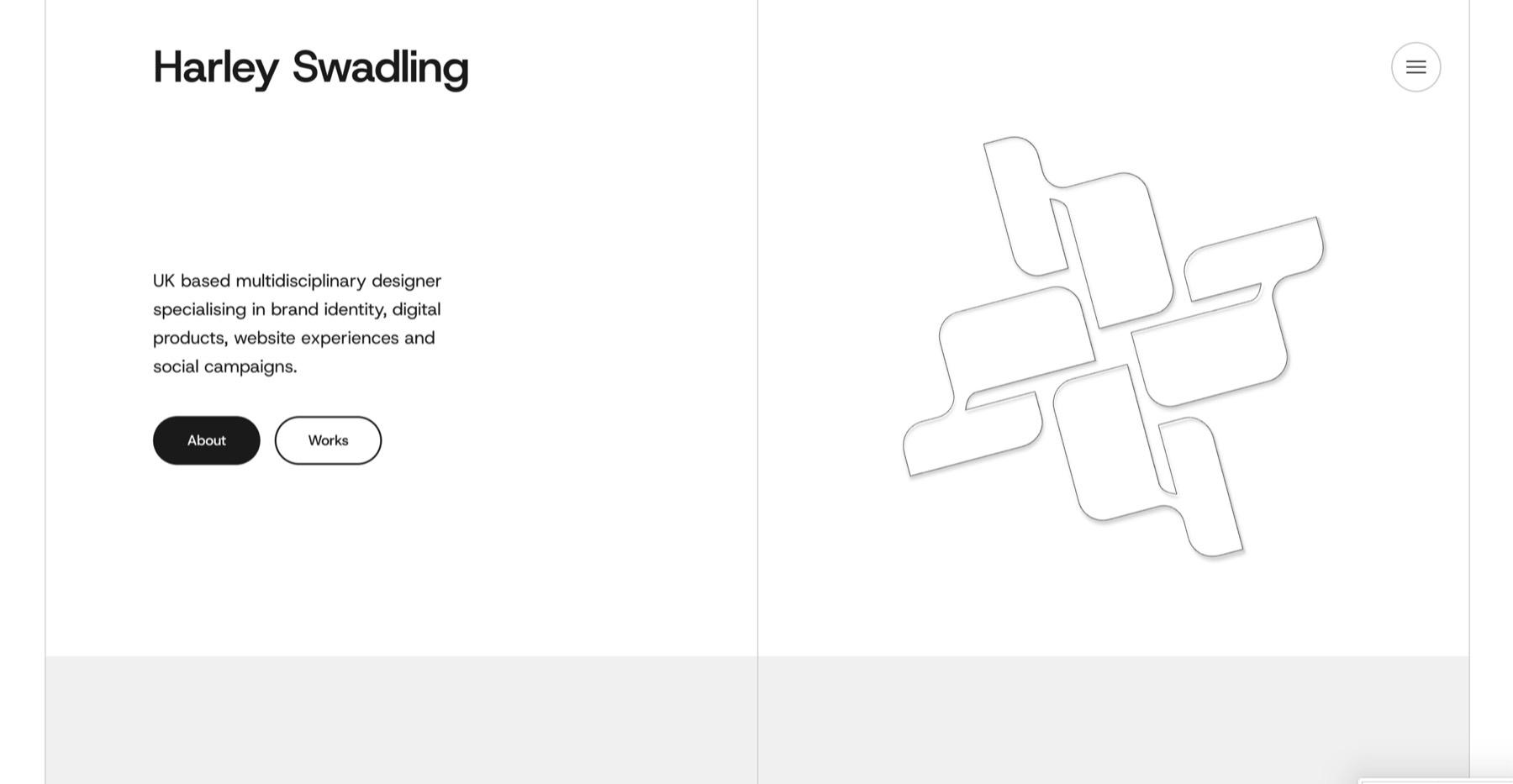 Harley Swadling portfolio website, designed and built by Tywi Digital