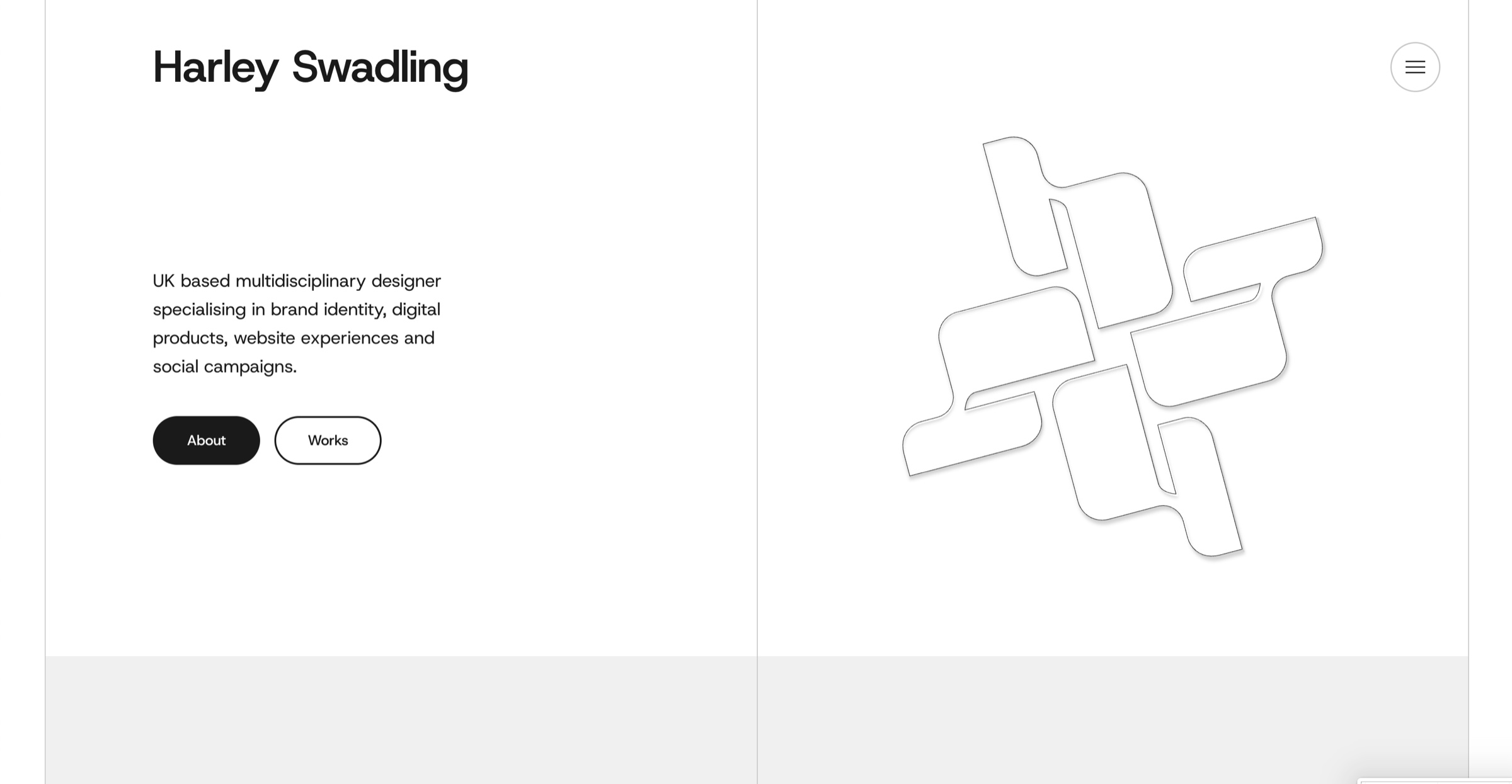 The swads.co homepage hero