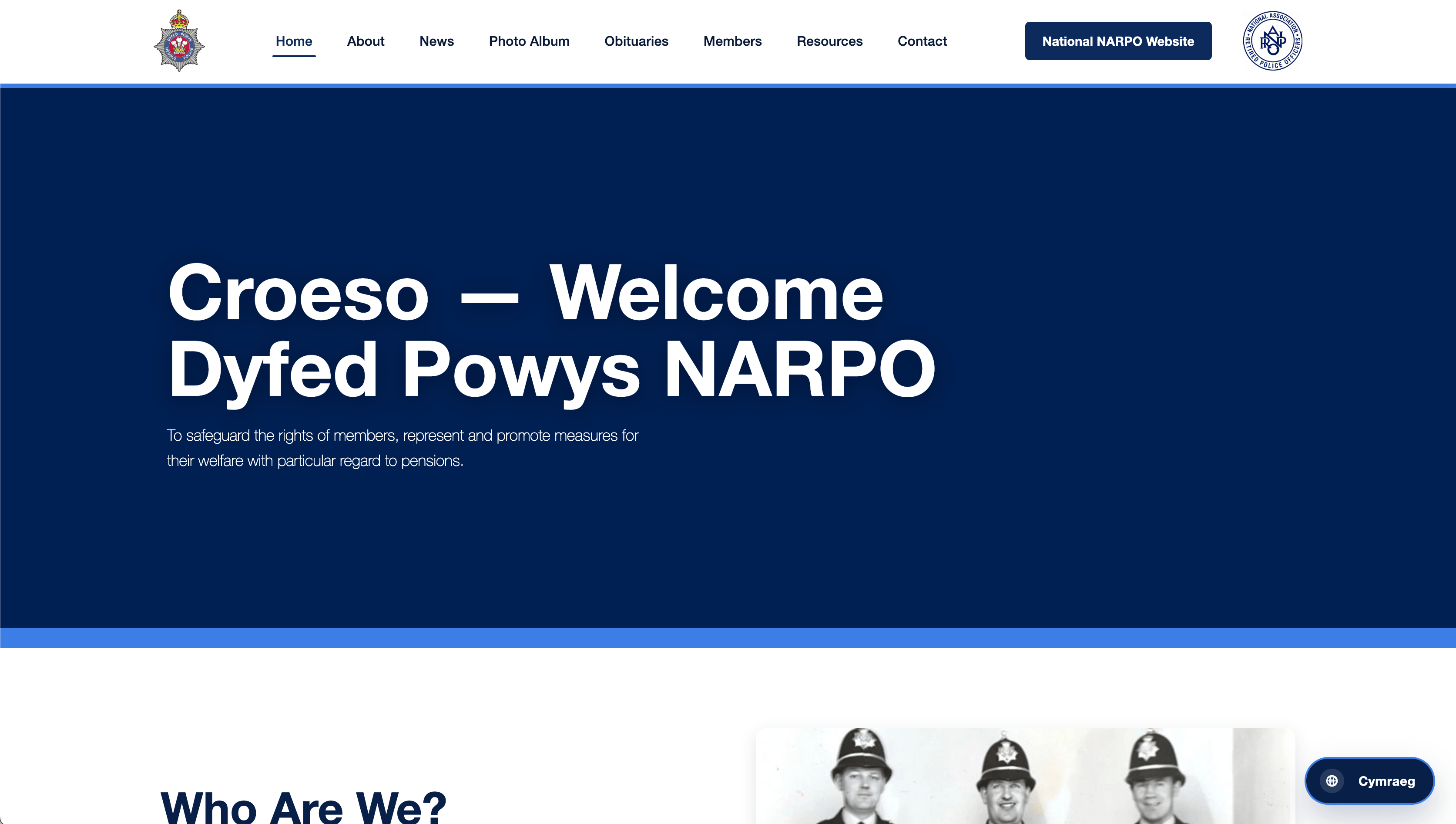 A modern rebuilt website interface