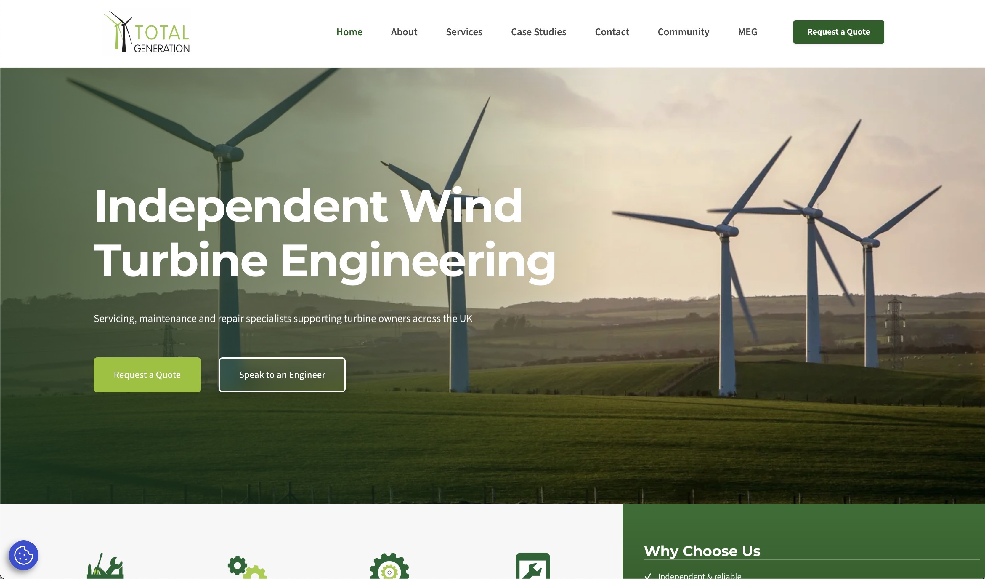 The refreshed Total Generation homepage