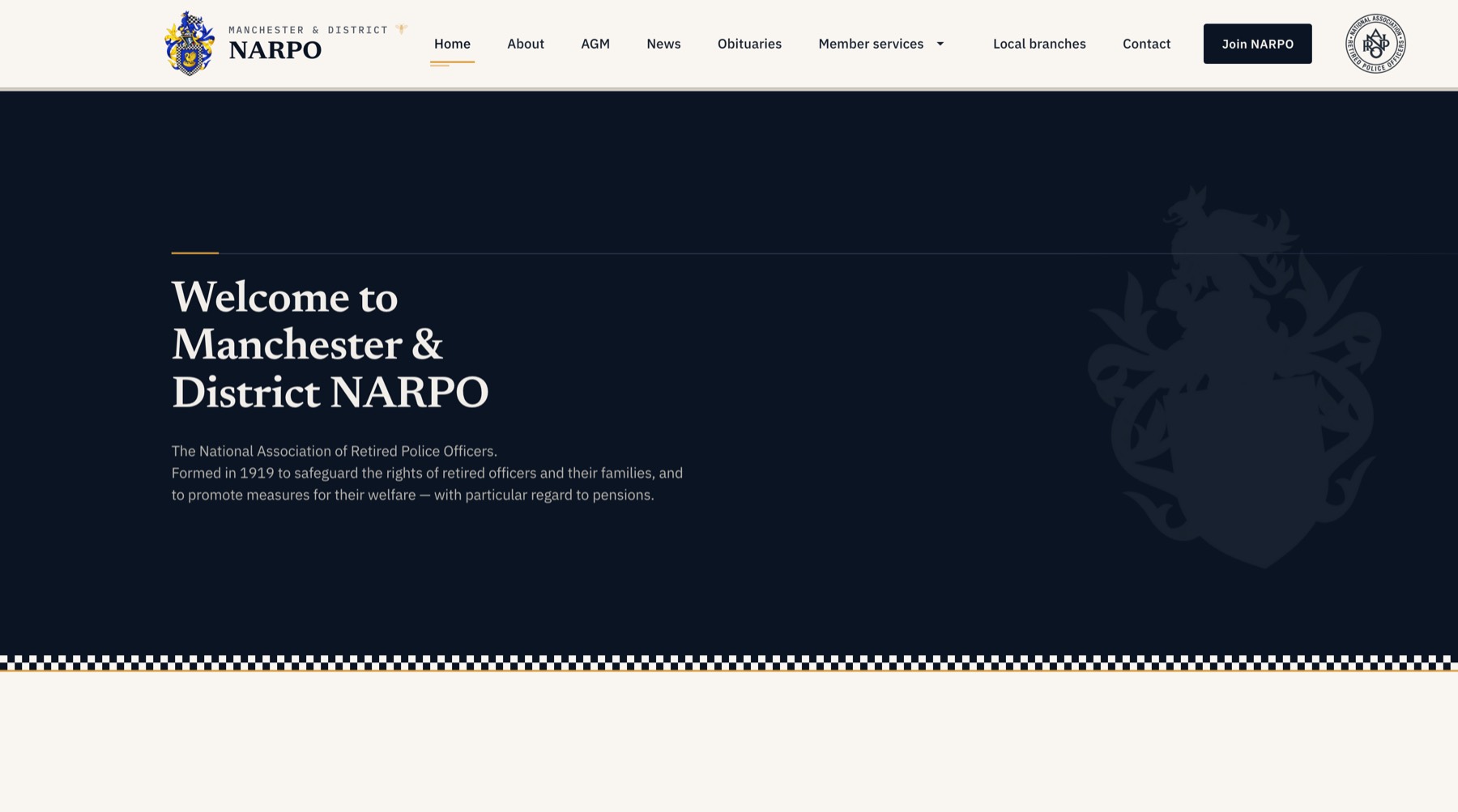 Manchester & District NARPO homepage